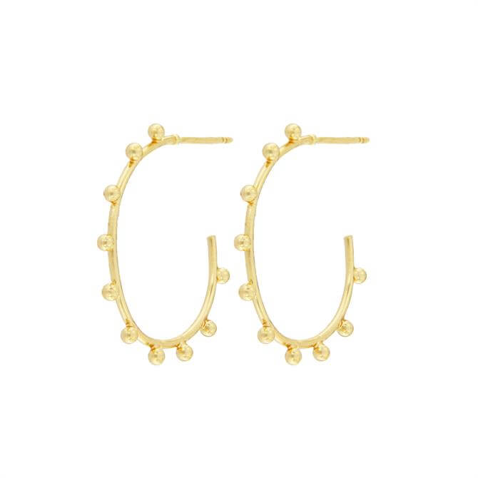 Dansk Brooklyn Gold Plated Small Hoop Earrings